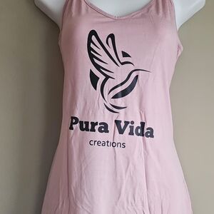Pura Vida Light Pink Hummingbird Tank